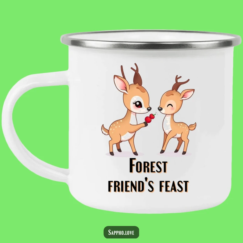 Funny Gentle Deer Camping Mug: Share Nature's Kindness, A Hilarious Funny Gift