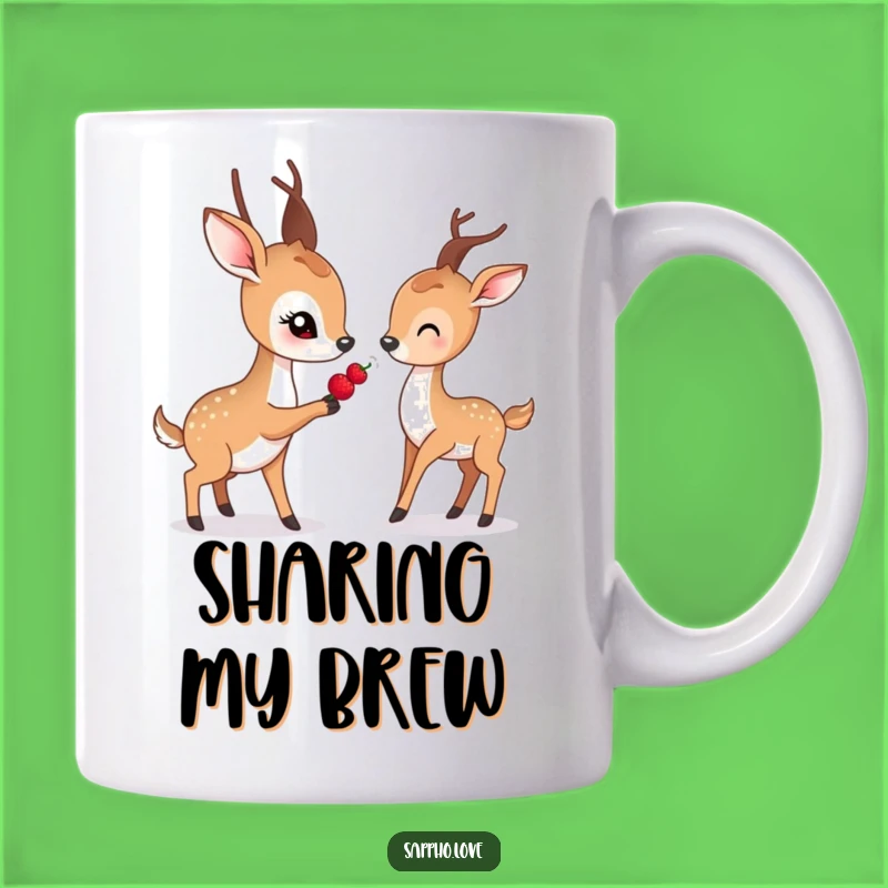 Funny Gentle Deer Mug: Share Kindness, A Heartwarming Funny Gift