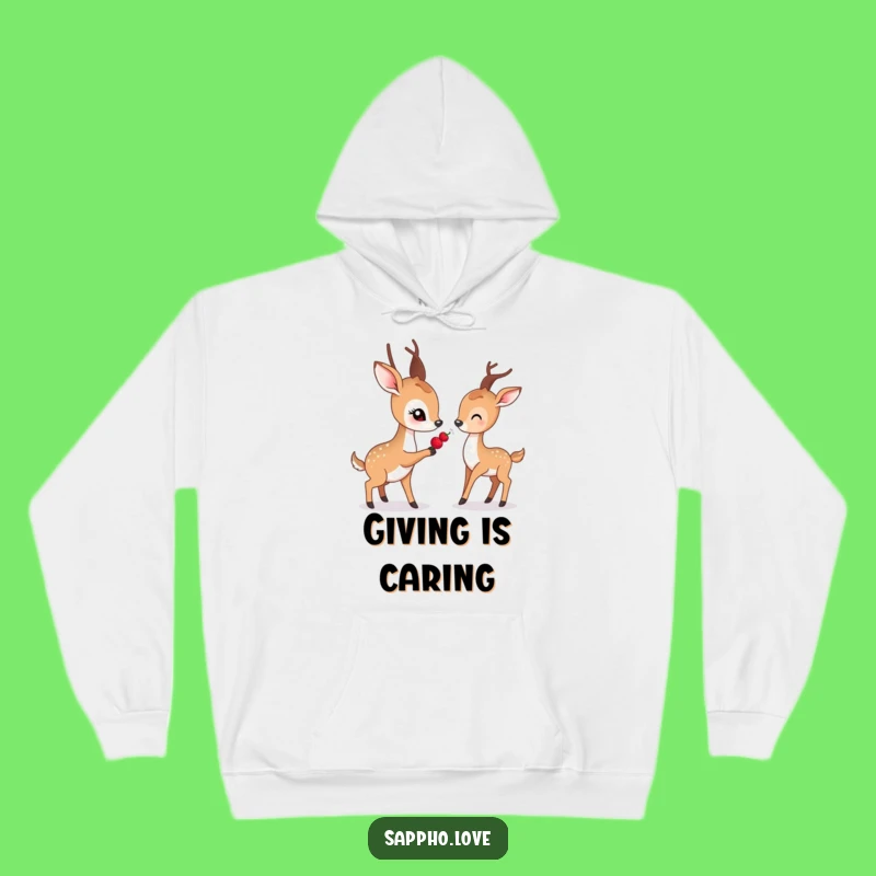 Funny Gentle Deer Hoodie: Cozy Up with Compassion, A Warm Funny Gift