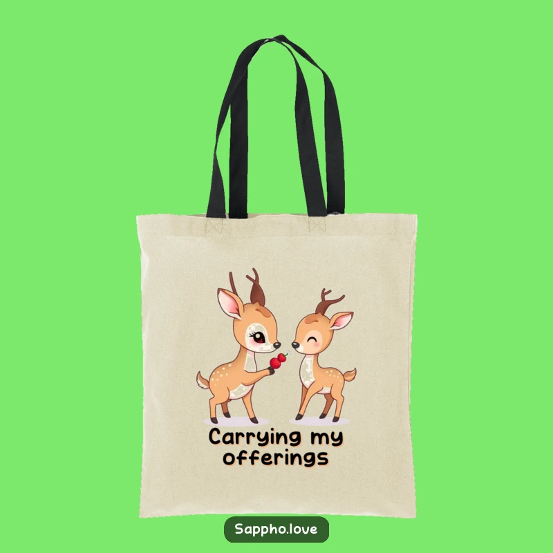Funny Gentle Deer Tote Bag: Carry Compassion, A Practical Funny Gift